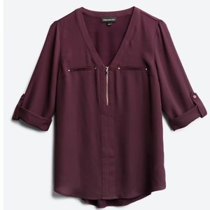 Burgundy Blouse